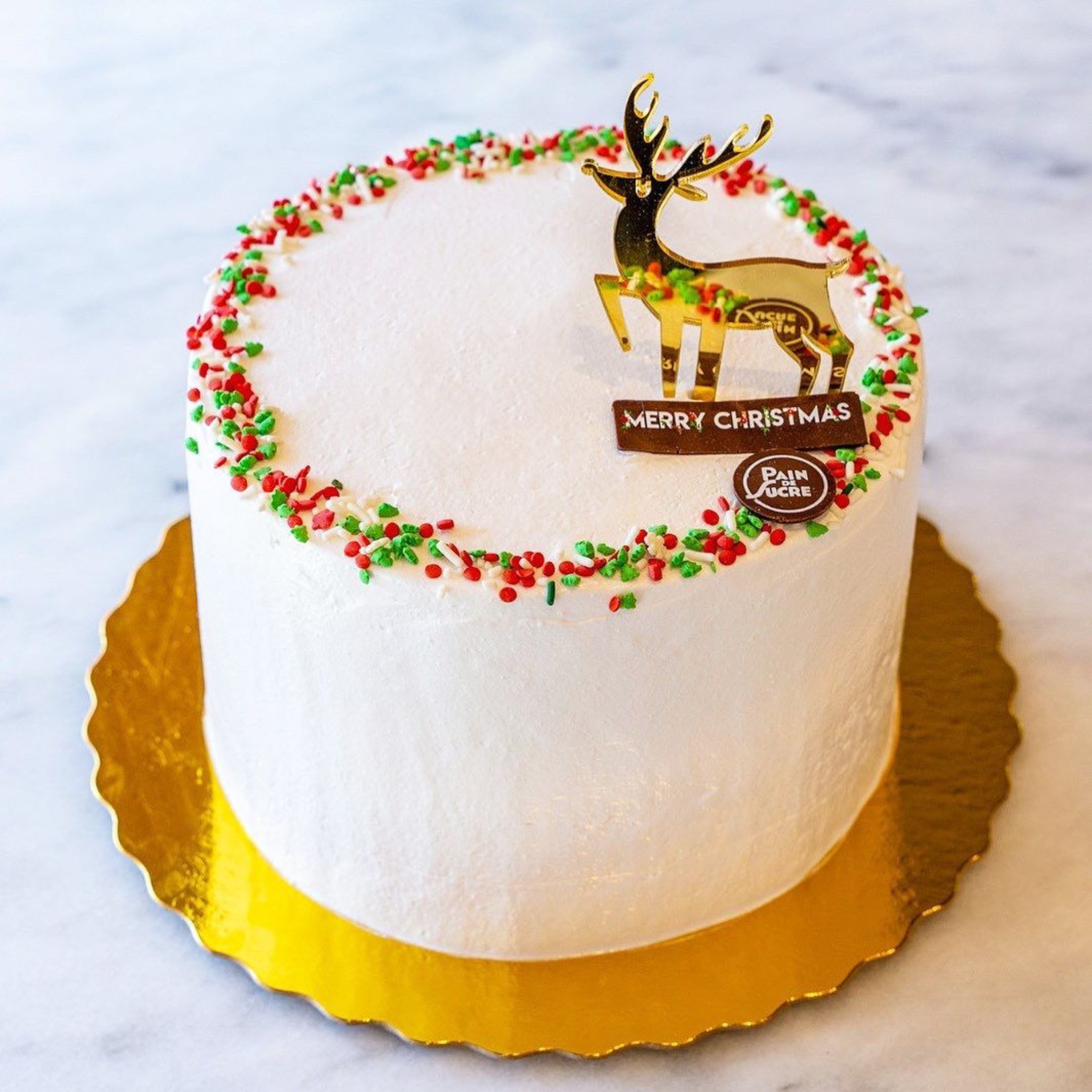 Deer Merry Christmas Cake