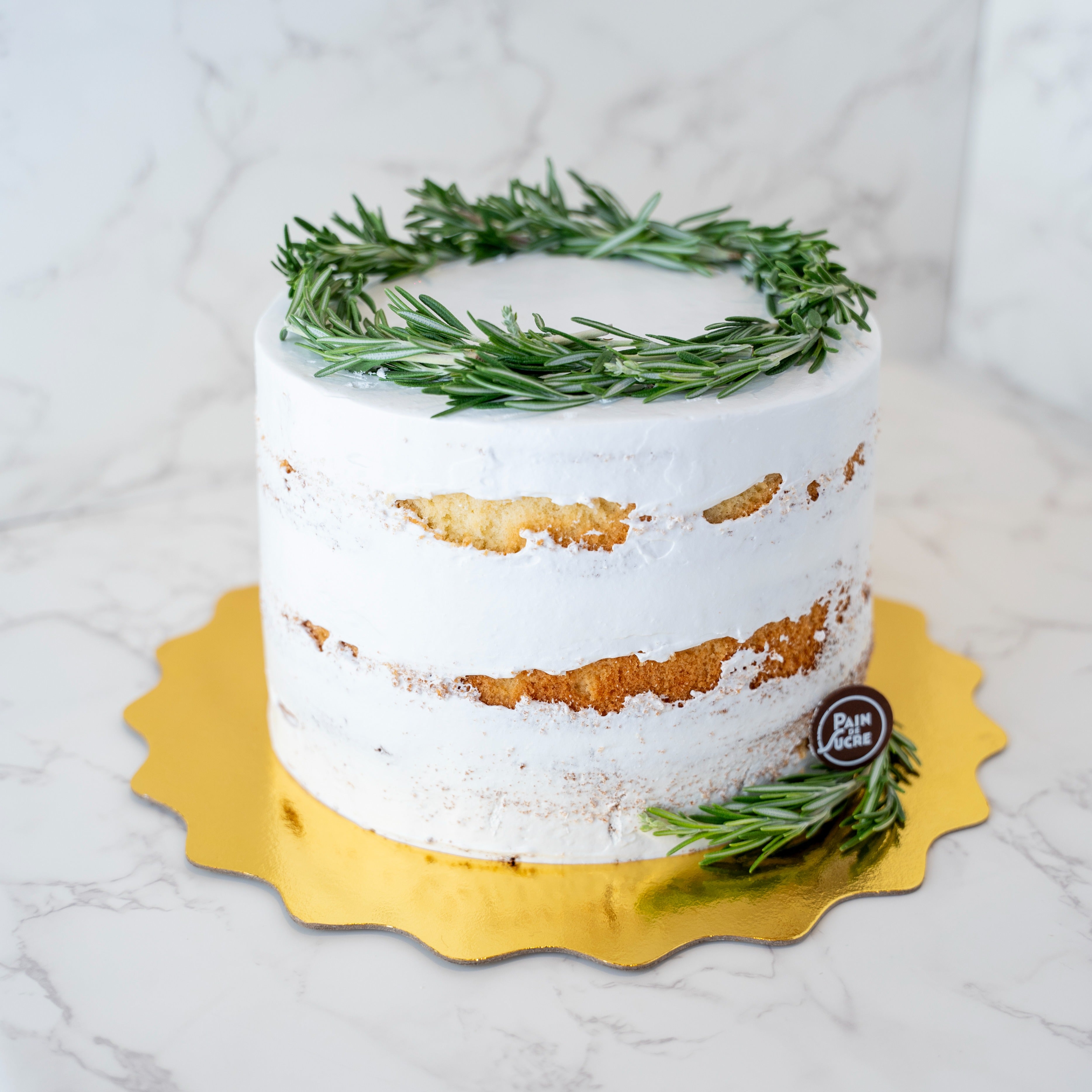 Rosemary Naked Cake